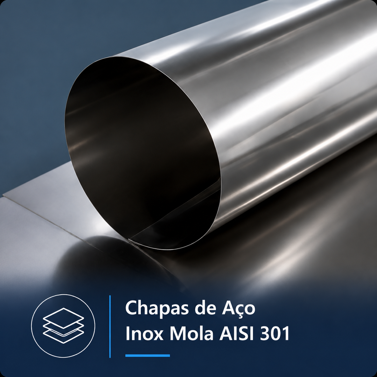 Chapas de Aço Inox Mola AISI 301
