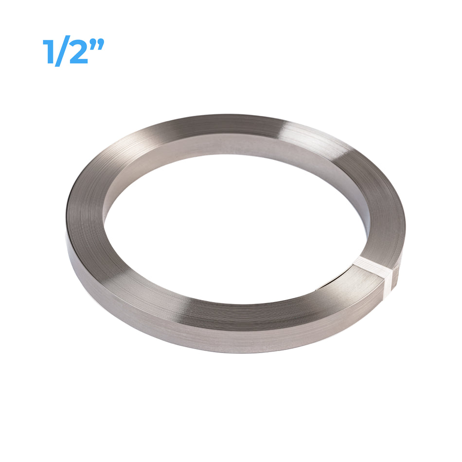Fita Amarração Fusimec Inox 430 Largura 1/2 X 0.5mm Rolo 25m